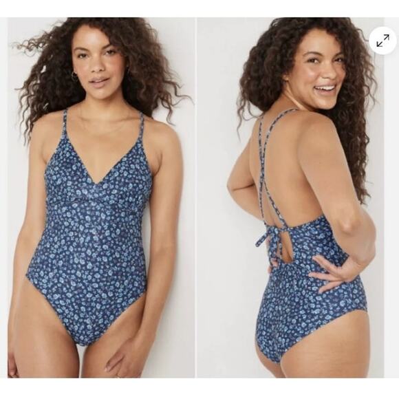 Old Navy Other - New NWT Old navy‎ Womens Floral Blue One Piece Swimsuit Size XL